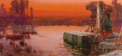 Lumière du soir sur les marais pontins - Enric Serra Auque